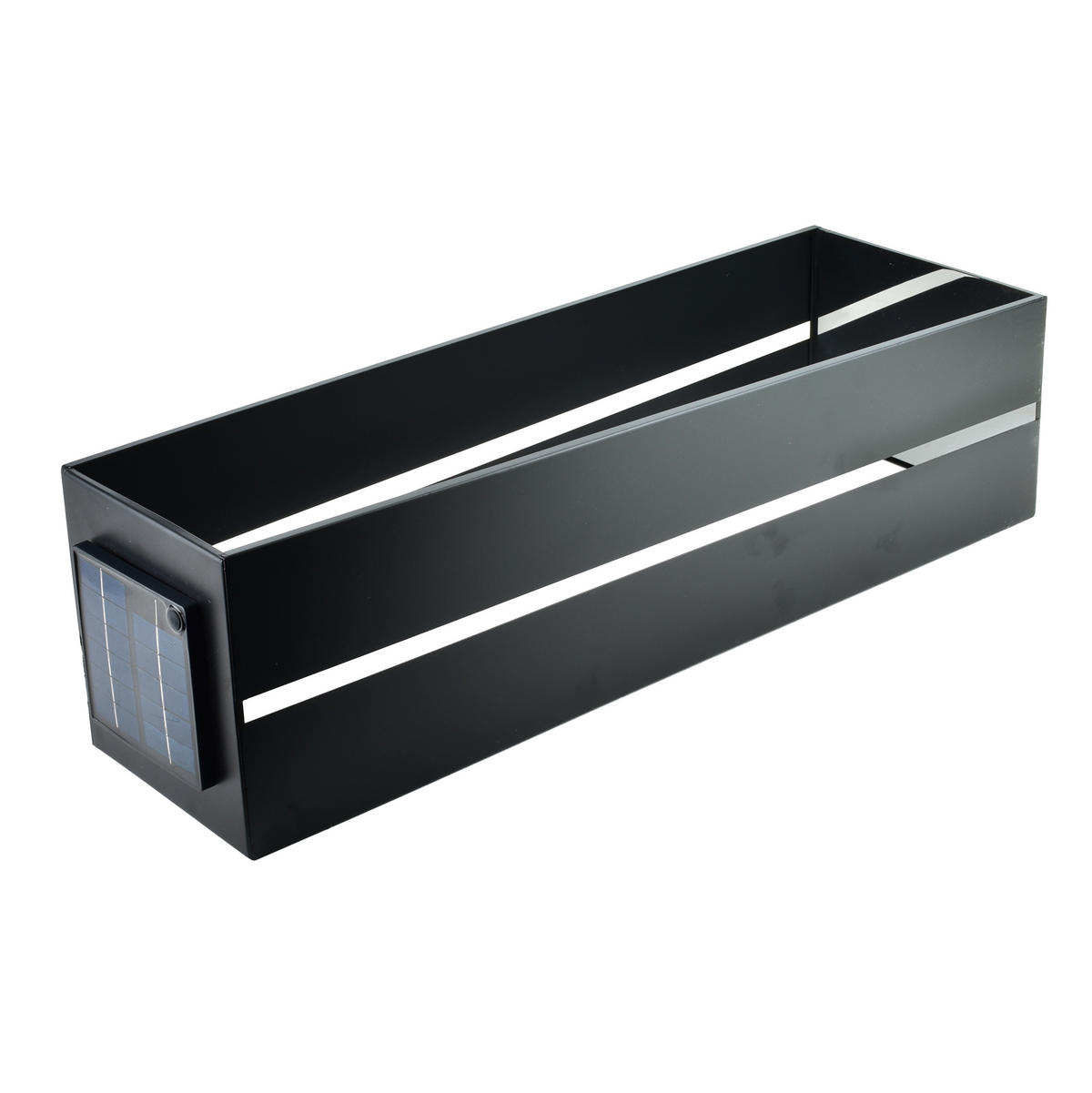 LATERNE Sokke schwarz 23/23/70 cm Kunstoff - Schwarz, Kunststoff (25/70/25cm) - Mondex
