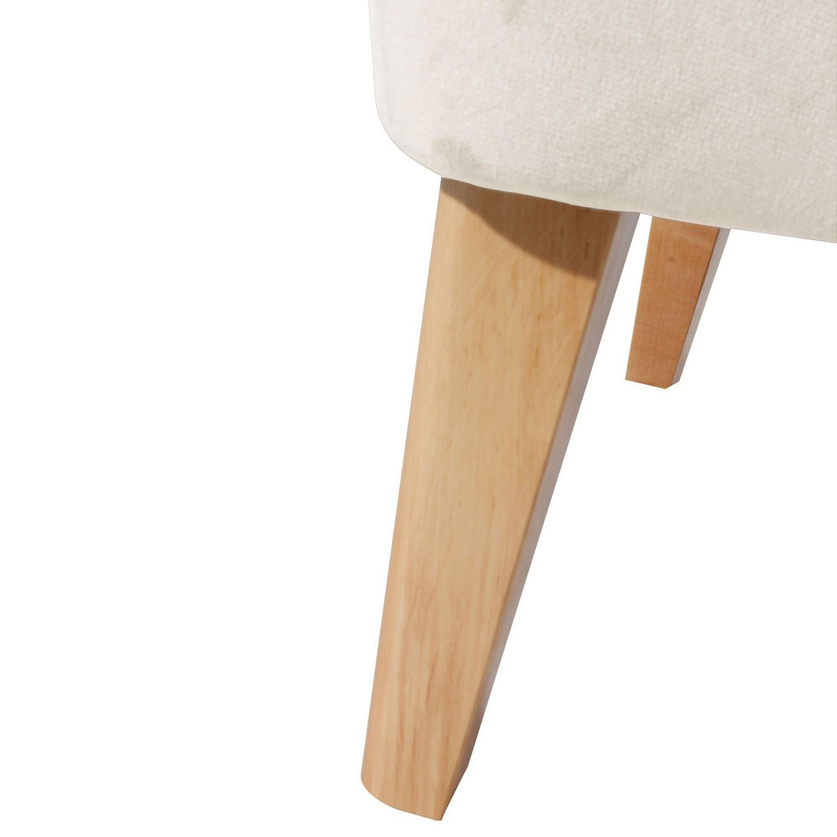 SESSEL Kaiya Bezug Samtvelours Buche natur / creme - Weiß, Kunststoff (71/97/82cm) - 58aufmkessel