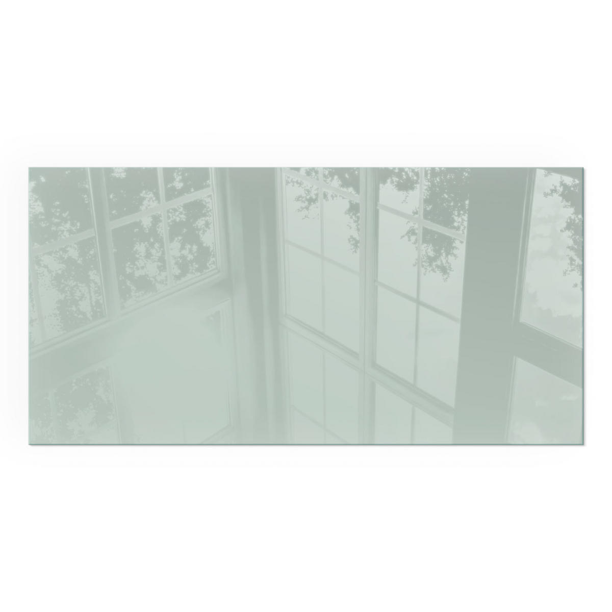 GLASPLATTE für Kamin 120x60 cm - Grün, Glas (120/60/0.4cm) - TULUP