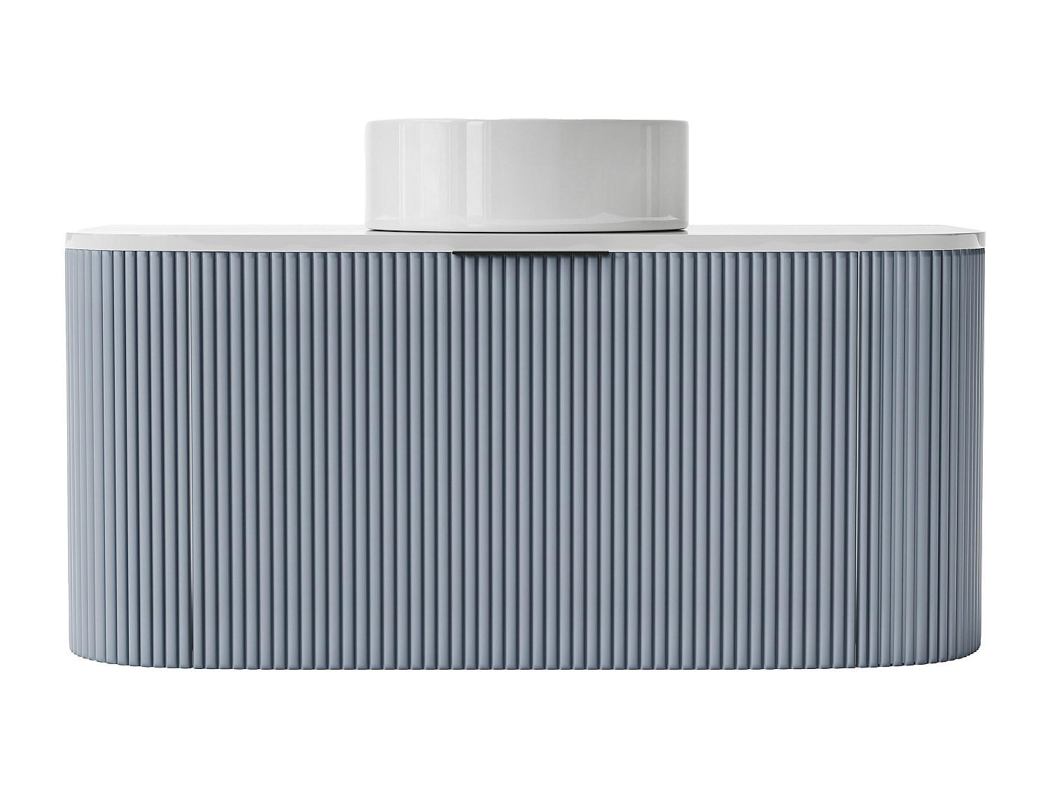 EINZELWASCHTISCH - 99 cm x 50 cm - holz - blau Lomeri - Blau, Holz (99/45/50cm) - Vente-Unique