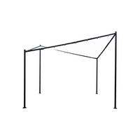 DACHPLANE Redditch - Zeltabdeckung für Walmdachpavillon 4-eckig PVC-beschichtetes Polyester weiß, wasserdicht. BxTxH: 350x350cm - Weiß, Kunststoff (350/0.3/350cm) - TPFGarden