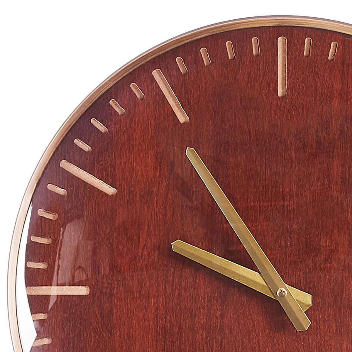 WANDUHR braun Brugg - Braun, Holzwerkstoff (43/43/6cm) - Beliani