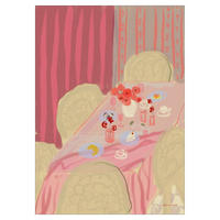 POSTER Katharina Puritscher - Rose Table - Pink, Papier (70/100/0.1cm) - Poster&Frame