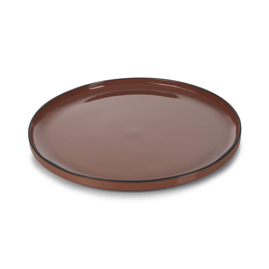 Revol Porcelaine France Platzteller Braun