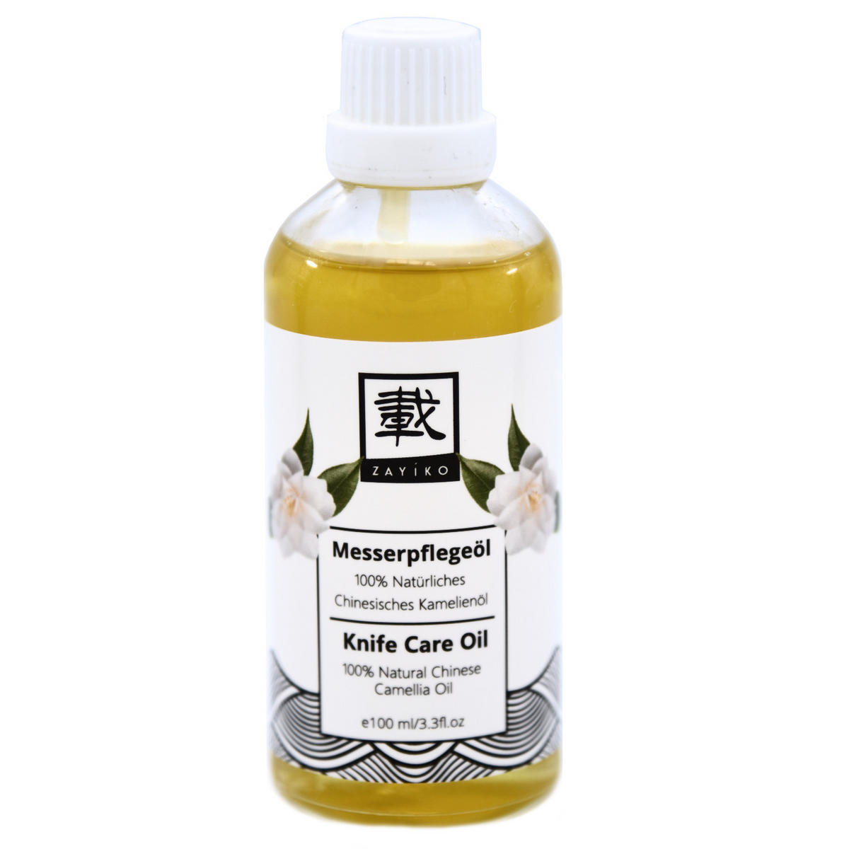 MESSERPFLEGEÖL 100 ml - Gelb, Glas (1cm) - Zayiko