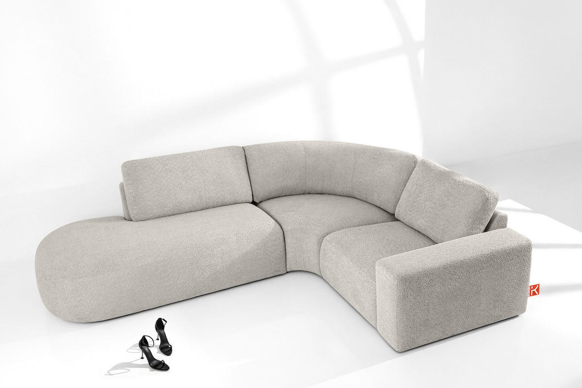 ECKSOFA LINKS ZUCCO, Braun - Braun, Holz/Holzwerkstoff (224/293cm) - KONSIMO®
