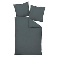 BETTWÄSCHE Unisex COLORS Grau Baumwolle - Anthrazit, Textil (200/135cm) - Janine