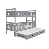 ETAGENBETT BEN Aschgrau 90/200 - Grau, Holz (90/200cm) - Deine Möbel 24