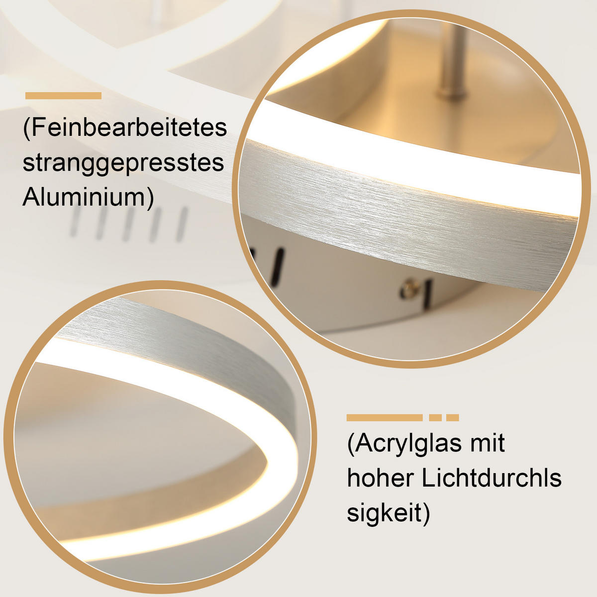 LED-DECKENLEUCHTE Jensk 30/24/40 cm - Silberfarben, Metall (40/30/24cm) - ZMH