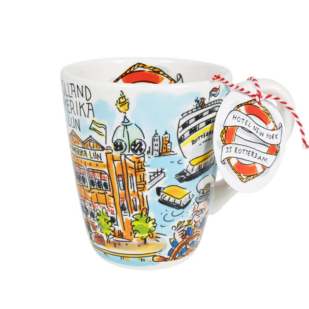 BECHER Holland Amerika Linie in Bunt - 350 ml - Multicolor, Keramik (0.35L) - Blond Amsterdam
