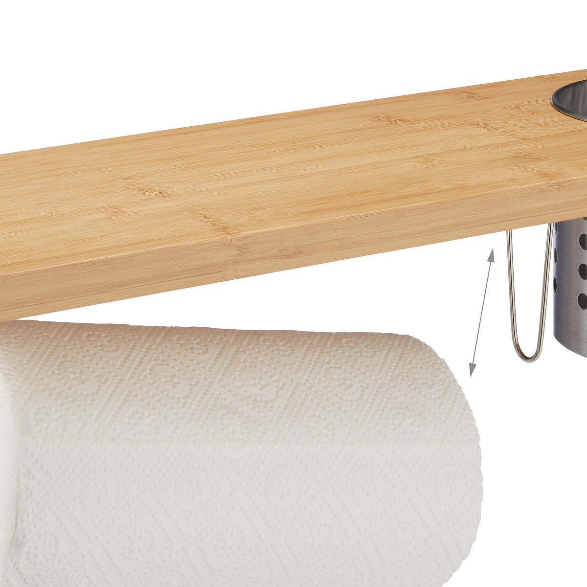 KÜCHENREGAL - Multicolor, Holz/Metall (55/21/18cm) - Relaxdays