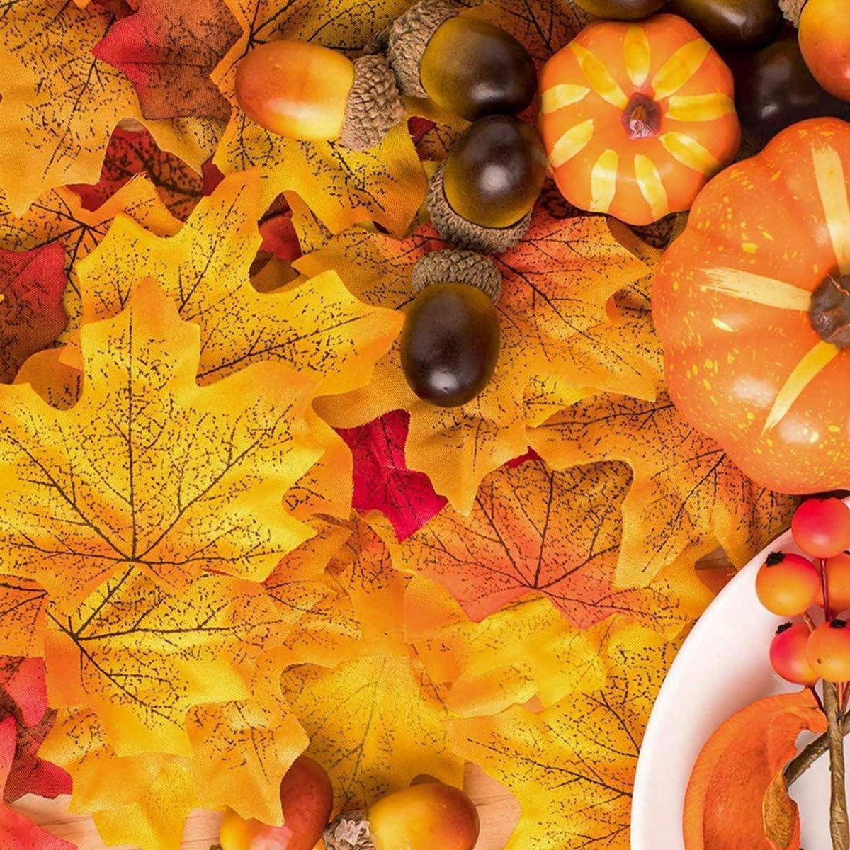DEKO-SET Herbst 100-teiliges Set - Multicolor, Kunststoff (7.5cm)