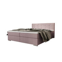 BOXBETT ZILANO 1 mit Matratze H3 und Topper 180x200 Cosmic 14 - Pink, Holz/Textil (180/200cm) - Bedante