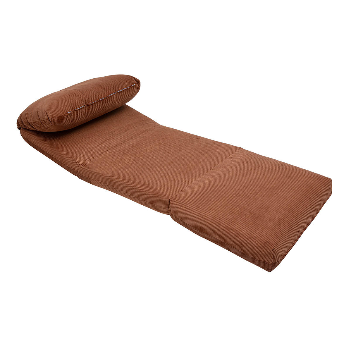 EINZELSESSEL Samt-Cord Burnt SPENCER - Terracotta, Textil (82/62/82cm) - Miliboo