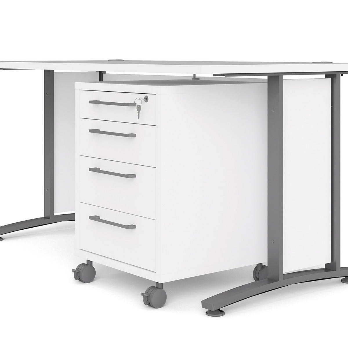 SCHREIBTISCH Weiß - Weiß, Holzwerkstoff (80/150/75cm) - ebuy24
