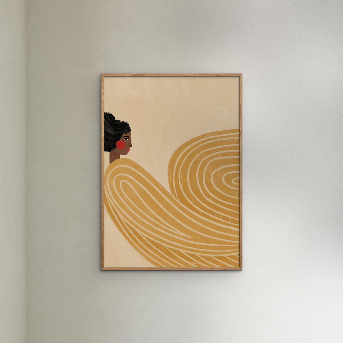 POSTER Bea Muller - The Woman With the Yellow Stripes - Gelb, Papier (30/40/0.1cm) - Poster&Frame