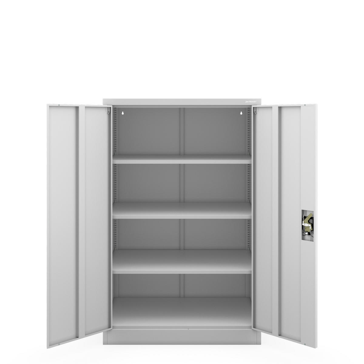 BÜROSCHRANK KEVIN D600 - Grau, Metall (90/140/60cm) - Jan Nowak