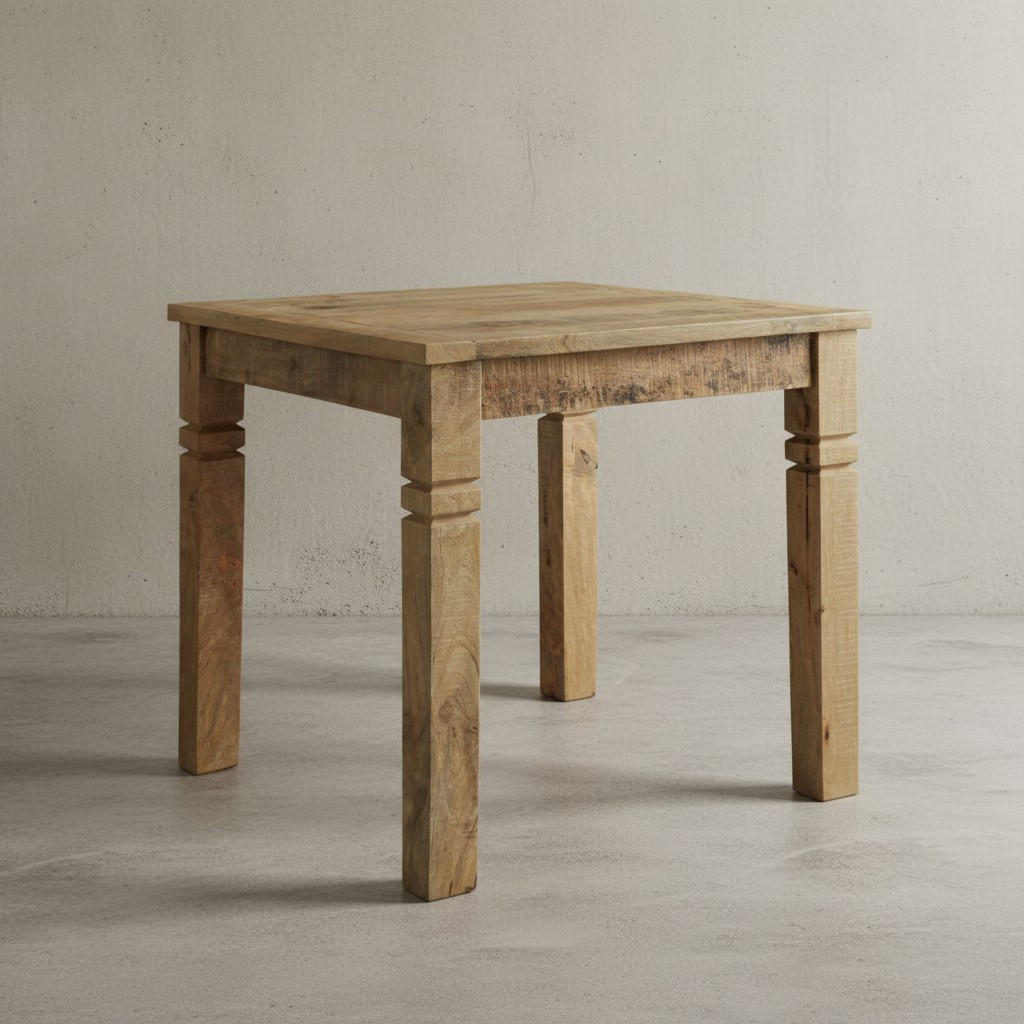 ESSTISCH Massivholz Quadratisch Landhausstil DIANA, Braun 80x80x76 cm - Braun, Holz (80/80/76cm) - KADIMA DESIGN