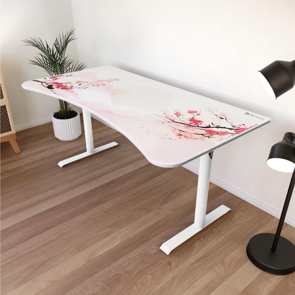 GAMINGTISCH Arena 160/82/71-81 cm Sakura - Multicolor/Weiß, Metall (82/160/71cm) - Arozzi