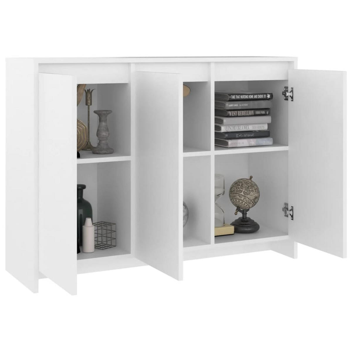 SIDEBOARD Weiss 102/33/75 Cm Holzwerkstoff - Weiß, Holzwerkstoff (33/75/102cm) - vidaXL