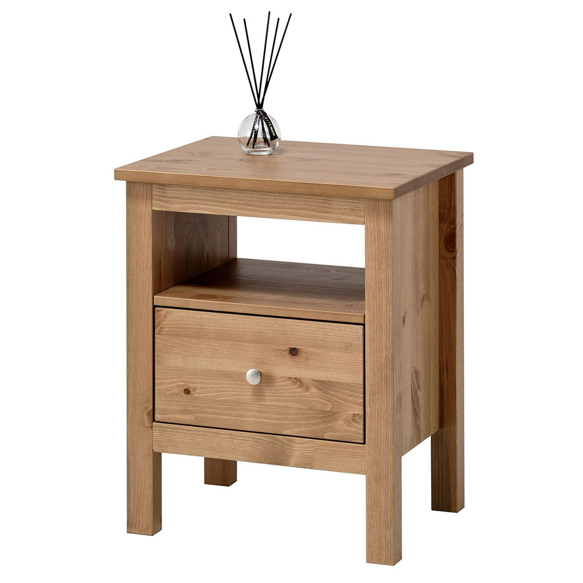 NACHTTISCH Massivholz 37/45/55 cm - Braun, Holz (45/55/37cm) - hagge home
