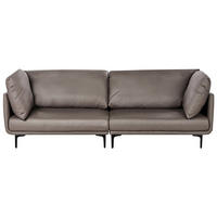 POHOVKA 3-místná Látka Hnědá Revsnes - hnědá, textil (242/86/81cm) - Beliani