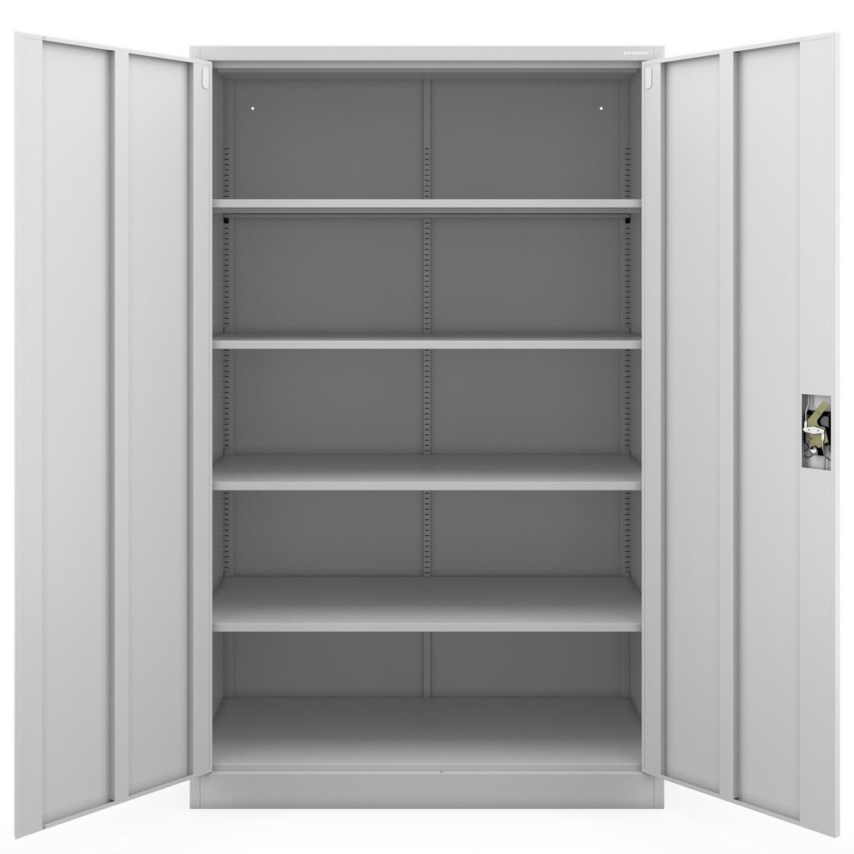 METALL-BÜROSCHRANK JAN II D600 - Grau, Metall (115/185/60cm) - Jan Nowak