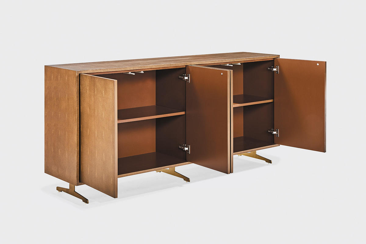 SIDEBOARD GALA Gold Holz - Goldfarben, Holz/Metall (180/85/40cm) - KAWOLA