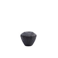VASE Cacti Schwarz 32/32/28 cm - Schwarz, Kunststoff (28cm) - Light & Living