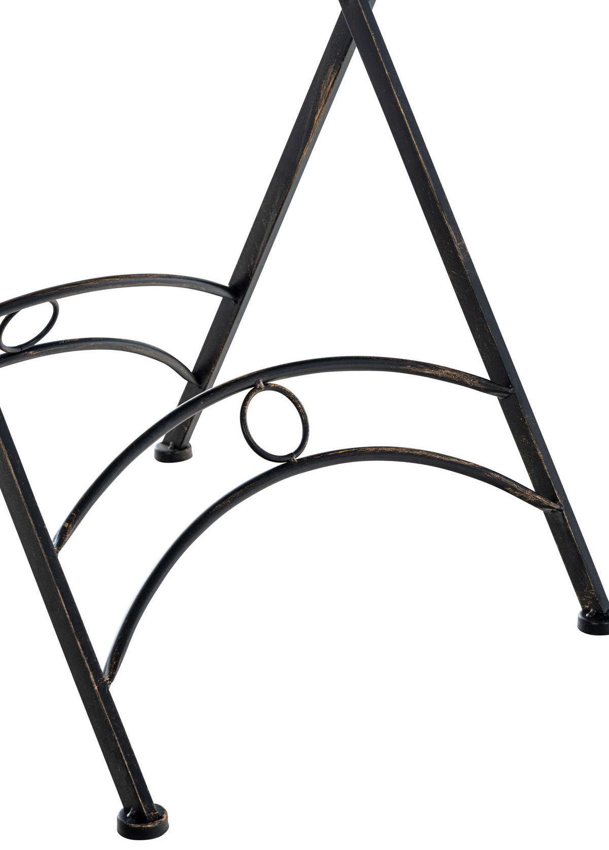 GARTENTISCH rund Metall bronze - Bronzefarben, Metall (71/71/71cm) - CLP