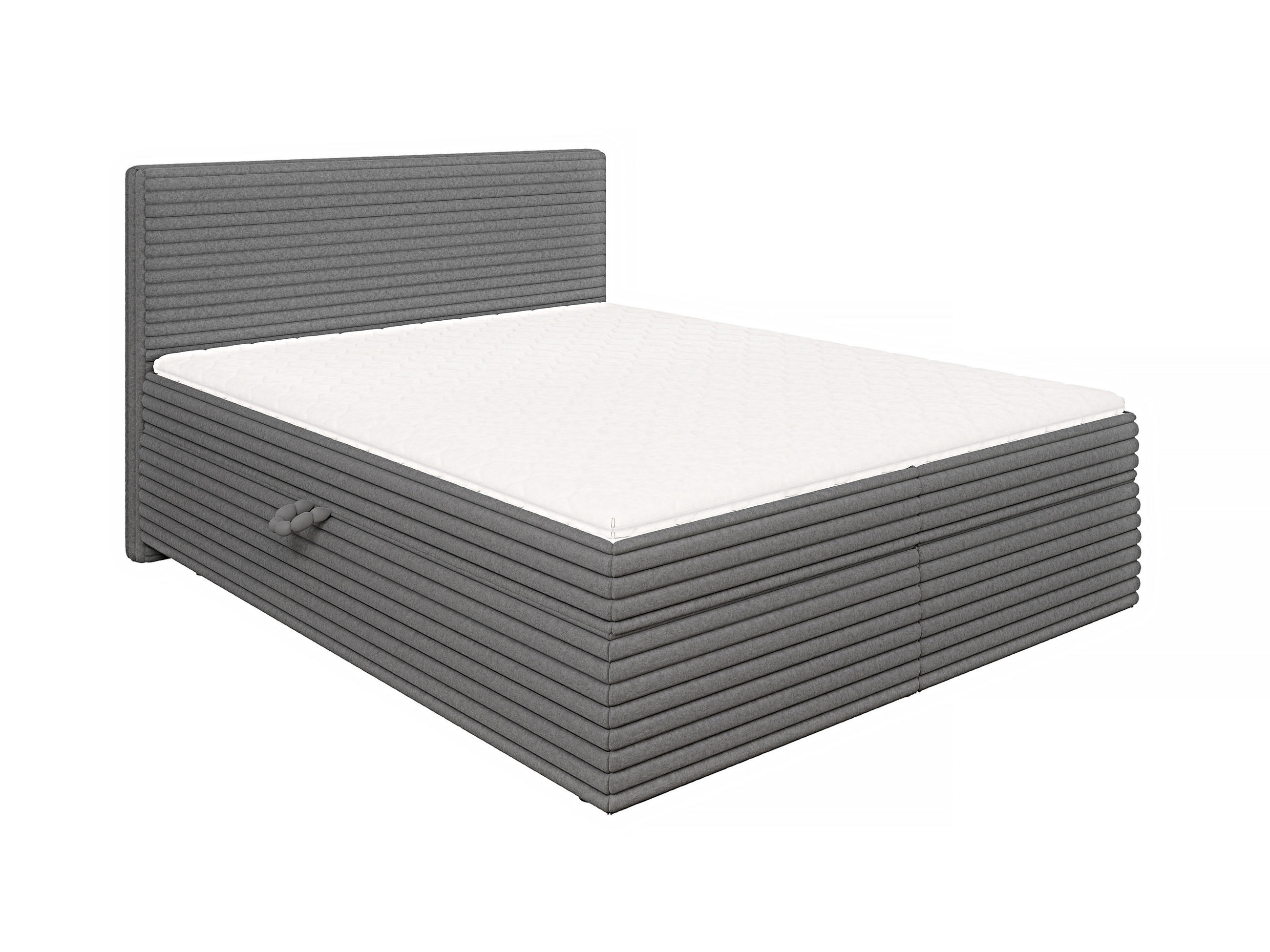 S-Style Boxbett Dunkelgrau 160x200 cm