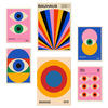 POSTER Set Mit 6 Geometrische Bauhaus Formen Und Augen A3 & A4 Rahmenlos - Klar, Papier (29/3cm) - Nacnic