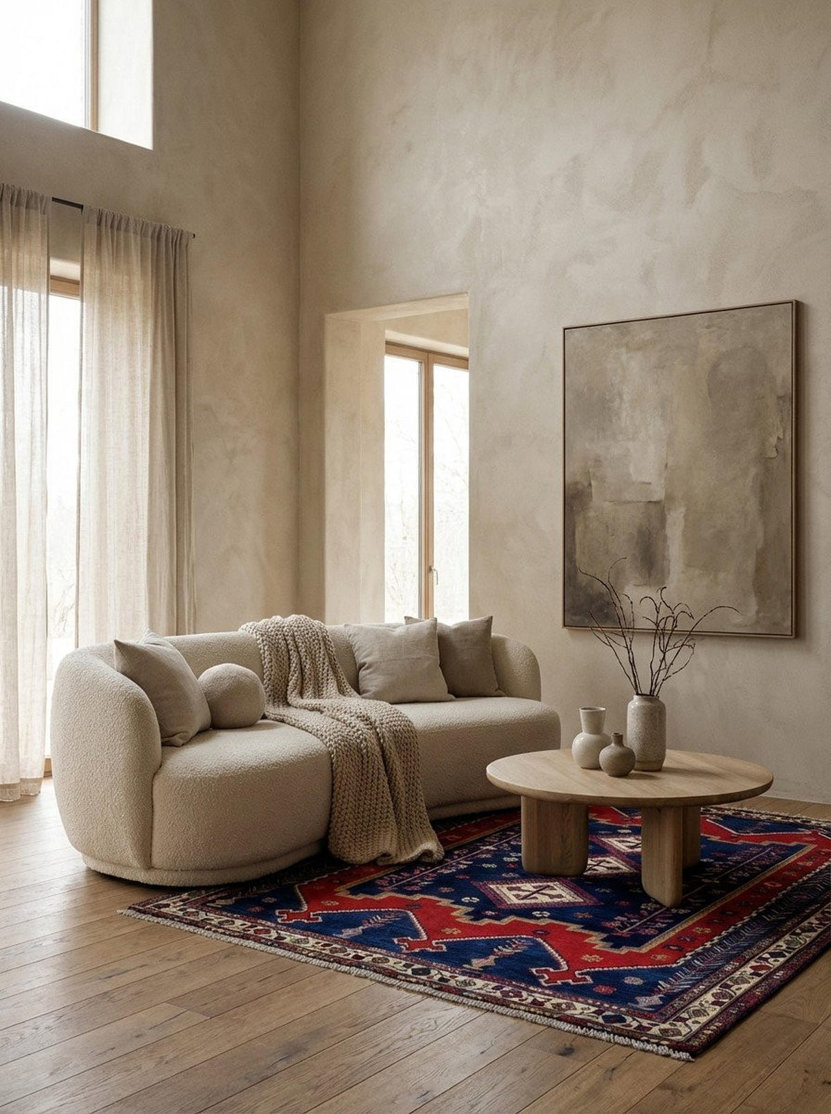 TEPPICH Afshar Blau 210/165 cm Schurwolle - Blau, Textil (165/210cm) - Looma