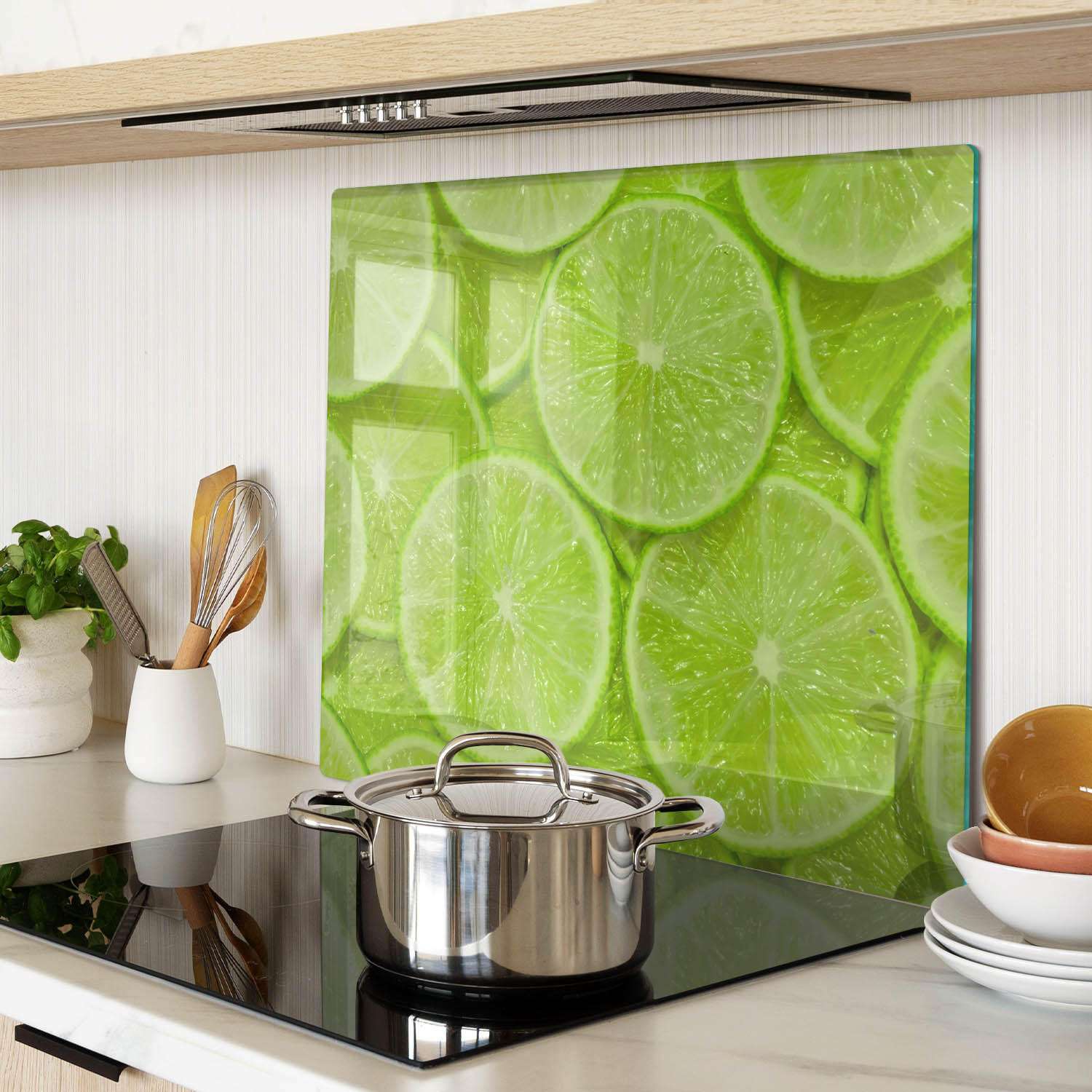 GLASPLATTE 60x52 cm Limes - Grün, Glas (60/0.4/52cm) - TULUP