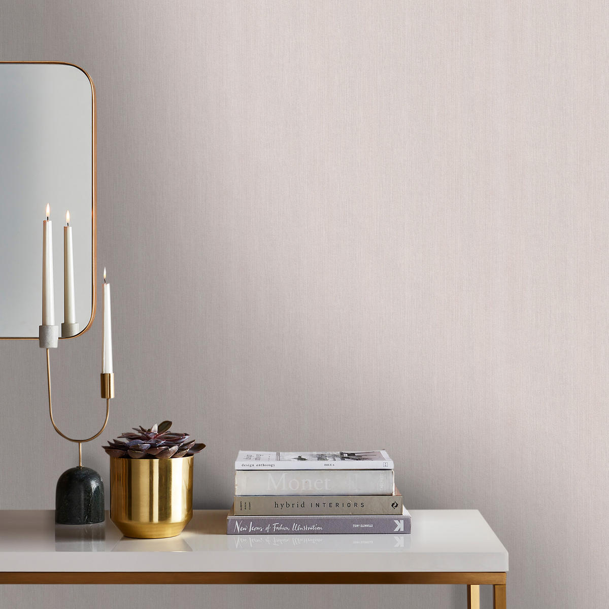 VLIESTAPETE Leinen - Pink, Papier/Kunststoff (52/1000cm) - Superfresco Easy