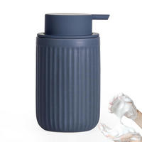 SCHAUMSEIFENSPENDER Keramik Matt Blau 350 ml - Blau, Keramik (7.5/14.5/7.5cm)
