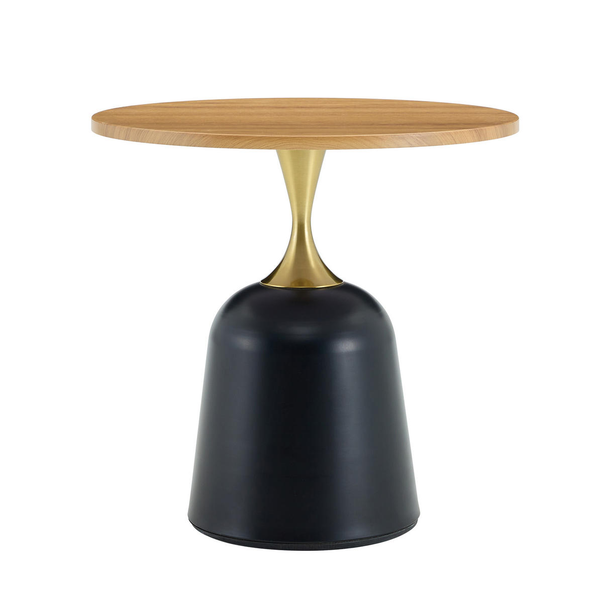 BEISTELLTISCH DE-37424 rund mit Metallgestell Naturholz - Naturfarben, Holzwerkstoff (60/60/58cm) - ComfortXL