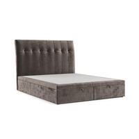 POLSTERBETT Kelsea mit Stauraum 140/200 cm Braun im Lotta Stoff - Schwarz/Braun, Holz/Holzwerkstoff (140/200cm) - AltaBeds