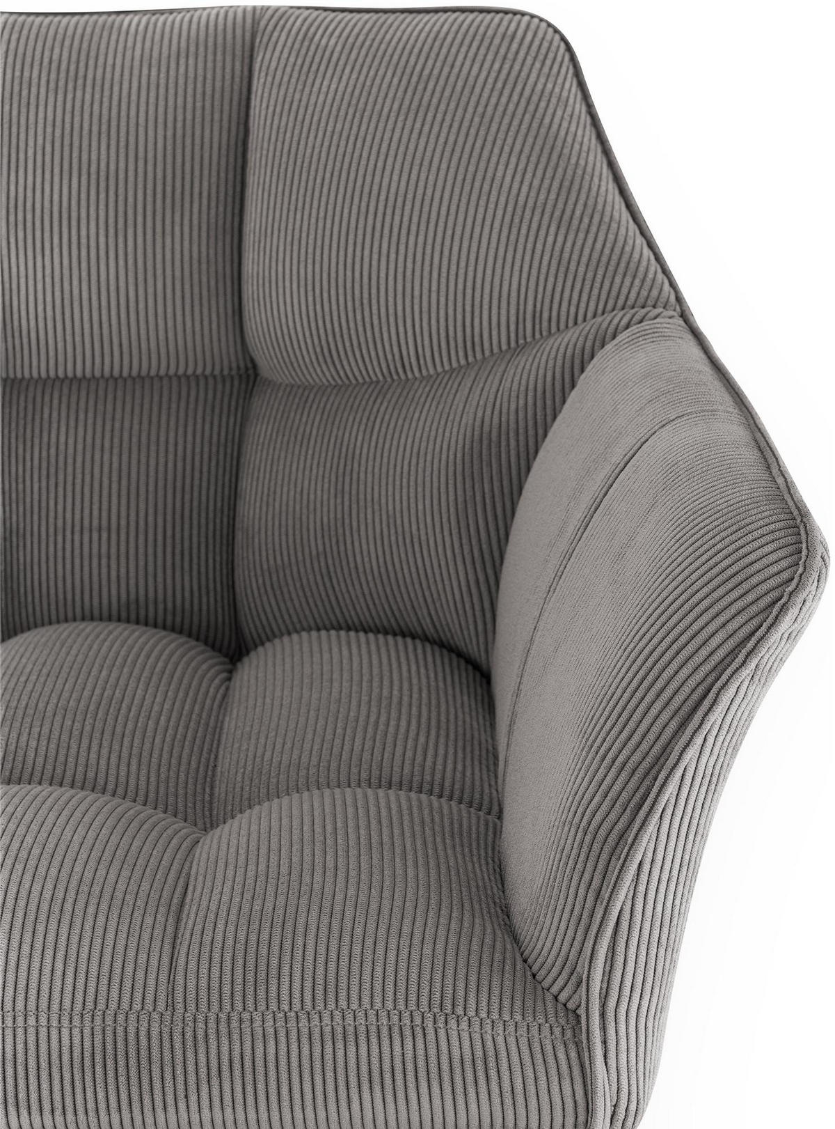 BARHOCKER Metall Taupe - Taupe/Schwarz, Metall (64/110/48cm) - CLP