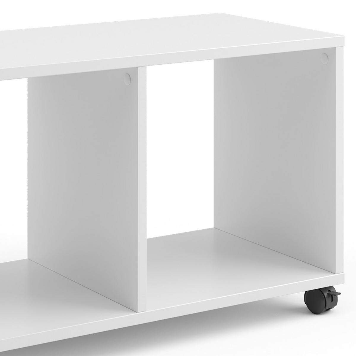 KINDERREGAL Luigi Weiß 72 x 42.4 cm - Weiß, Holzwerkstoff (72/42.4/30.8cm) - Vicco