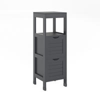 MIDISCHRANK Vilda Grau 30 x 89 cm mit 2 Schubkästen - Grau, Holzwerkstoff (30/89/30cm) - Vicco