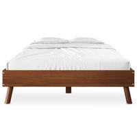 FUNTONBETT KARRI 140X200 CM - Kastanienfarben, Holz (140/200cm) - IDIMEX