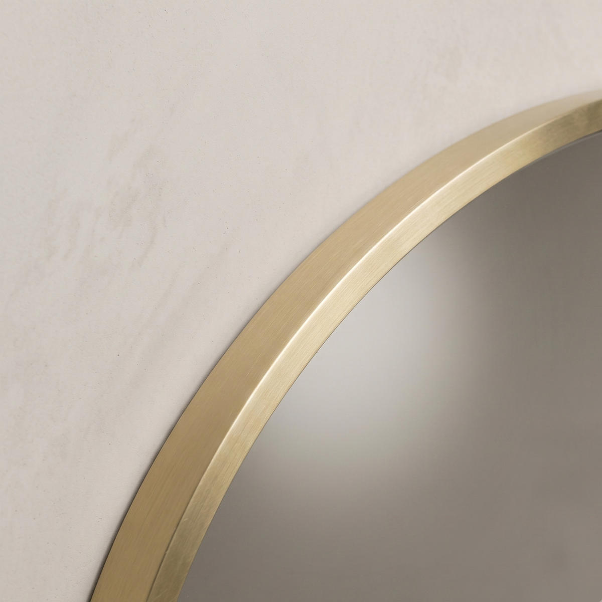 WANDSPIEGEL Løop 60 cm - Goldfarben, Metall (60/60/2.5cm) - SCENA LIVING