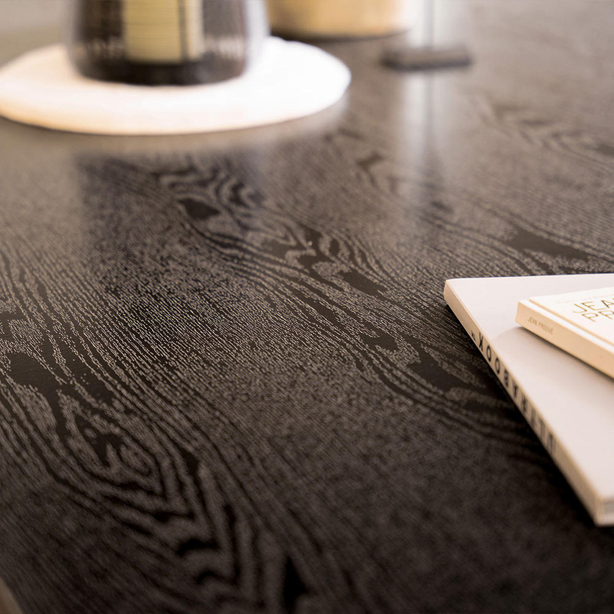 ESSTISCH ECKIG AVENCIA - Dark Oak, 160 x 100 cm - Schwarz, Holz (160/100/76cm) - Home Deluxe