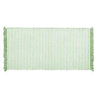 HANDGEWEBTER Läufer 60x12 cm Lindgrün - Hellgrün, Naturmaterialien/Textil (60/120cm) - Lashuma