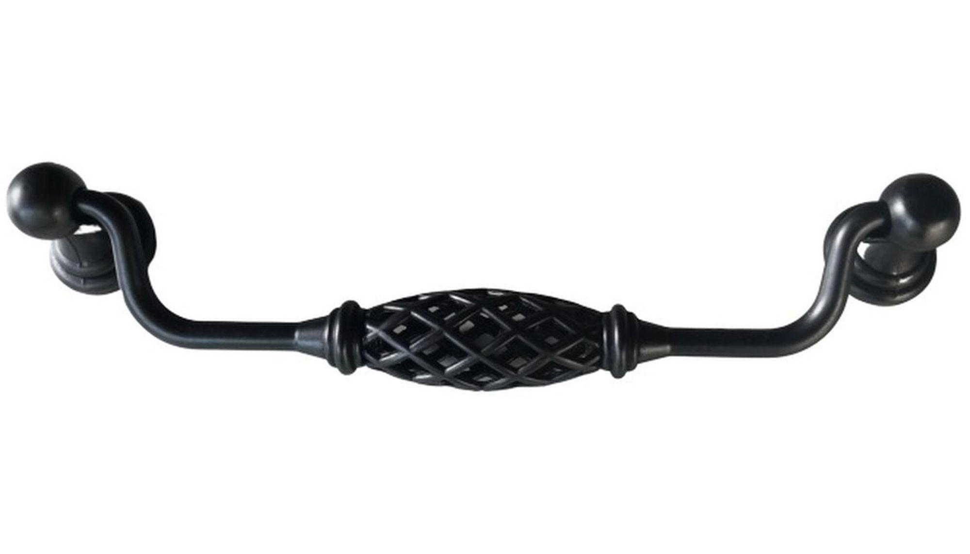 MÖBELGRIFF BA 160mm Klappgriff Metall Schwarz patiniert Hängegriff Vintage - Schwarz, Metall (2/2/19cm) - Livingpoint24