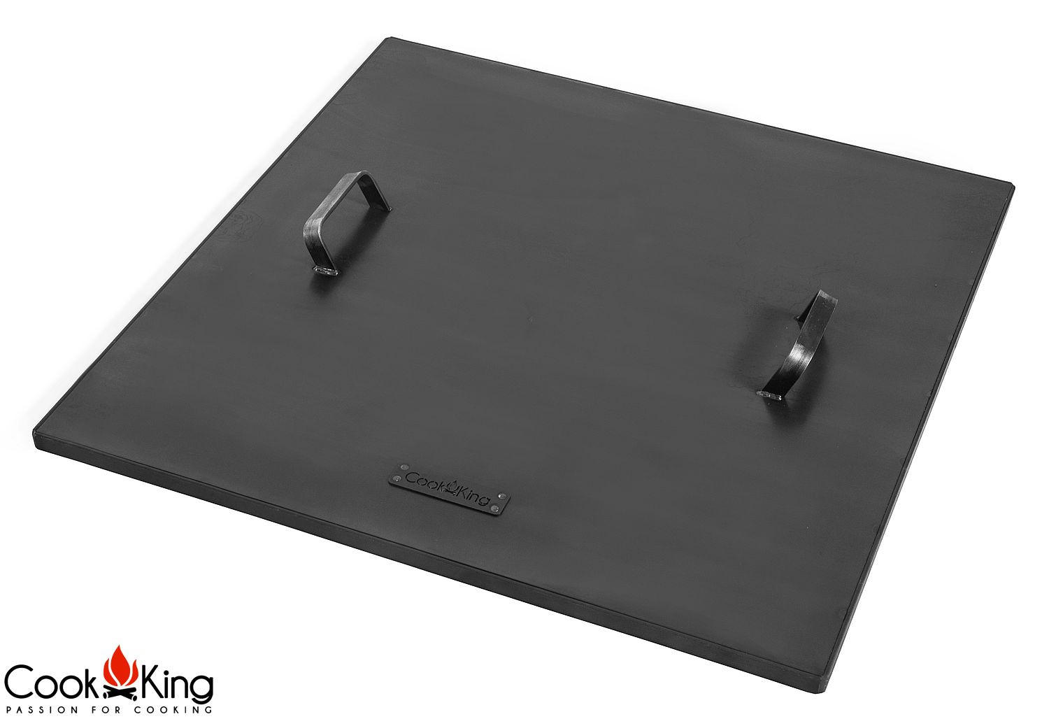 DECKEL mit Rand 72,5x72,5 cm - Rostfarben, Metall (72.5/72.5cm) - Cook King