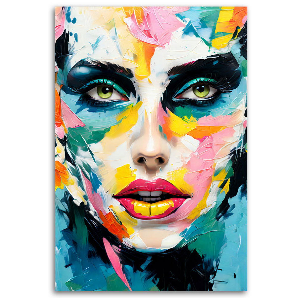 KUNSTDRUCK Bunt 80/120 cm - Multicolor, Textil (80/120cm) - KUNSTLOFT