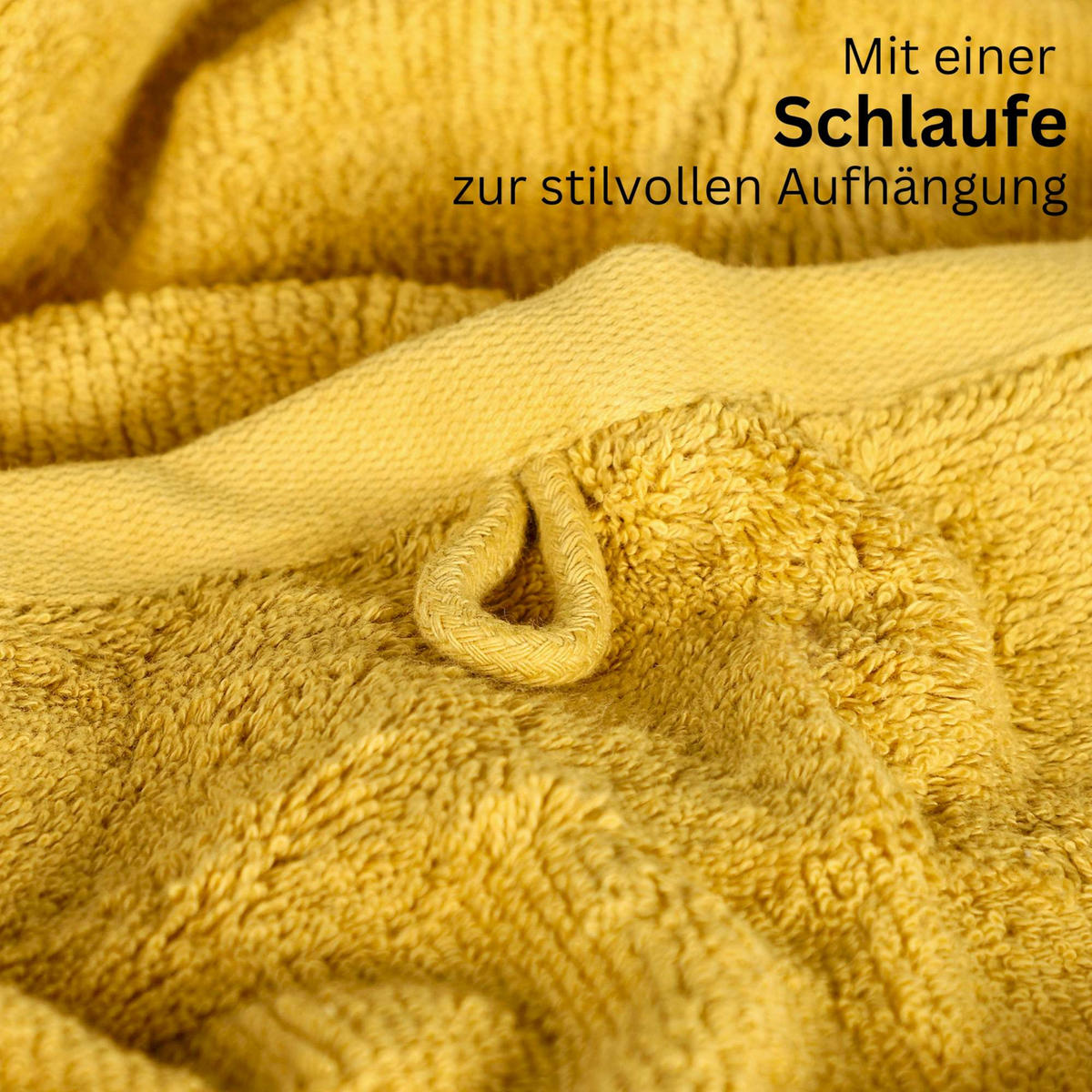 BADETUCH SENSE-2 - Gelb, Textil (100/150cm) - Schöner Wohnen