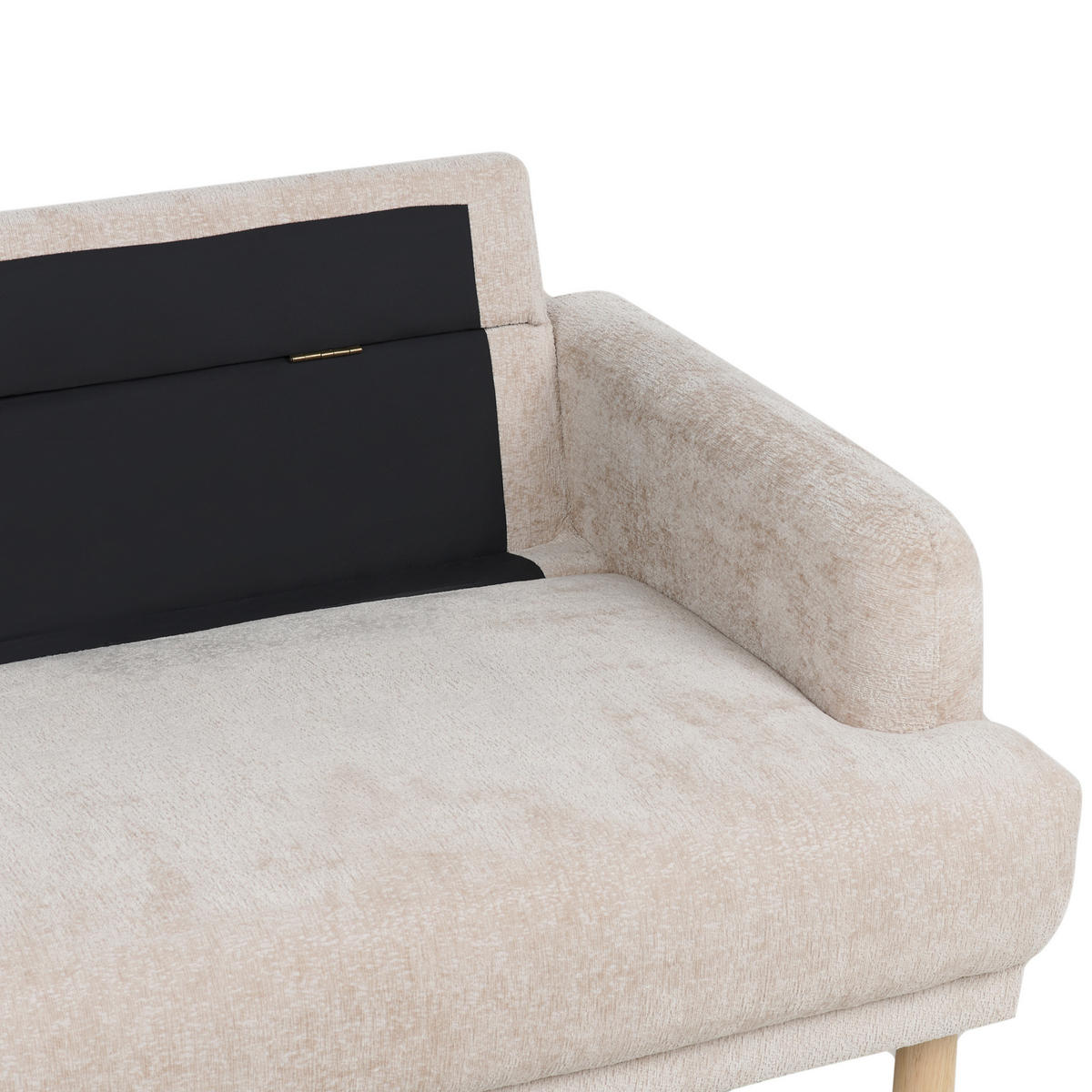 3-SITZER-SOFA Bouclé beige Tuve - Hellbraun/Beige, Textil (199/85/90cm) - Beliani